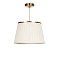 **Lampa wisząca z materiałowym kloszem w stylu nowoczesnym**
