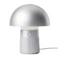 **Nowoczesna lampa stołowa LED z metalowym kloszem**